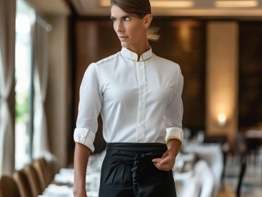五星级酒店餐饮包间服务员工作服，专业技能与职业素养的完美结合